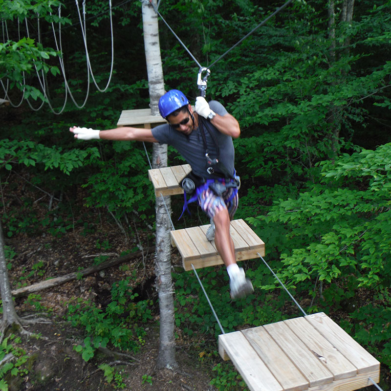 Aerial Ropes and Obstacles Course in the Adirondacks