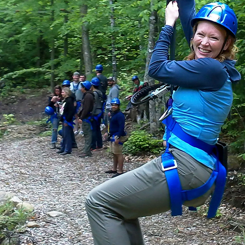Zipline Course in the Adirondack Mountains