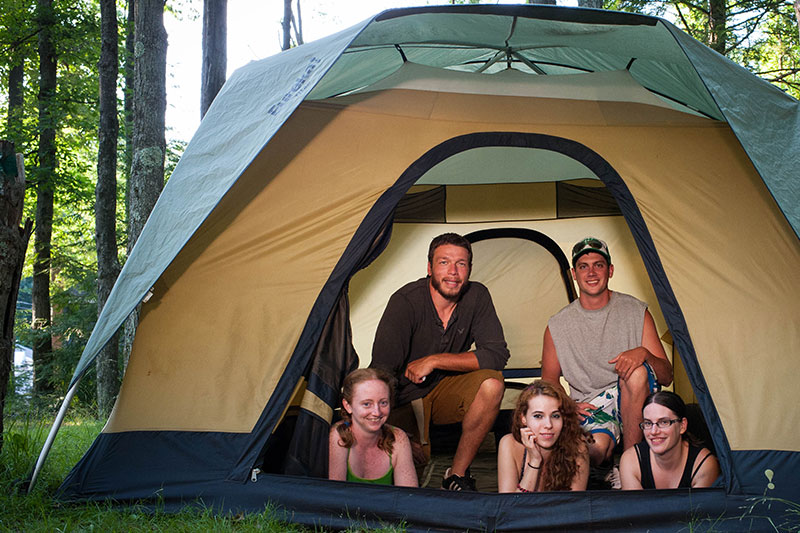 Tent Camping at the Lehigh River Adventure Center