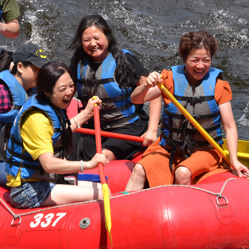 Group Rafting on the Lehigh River