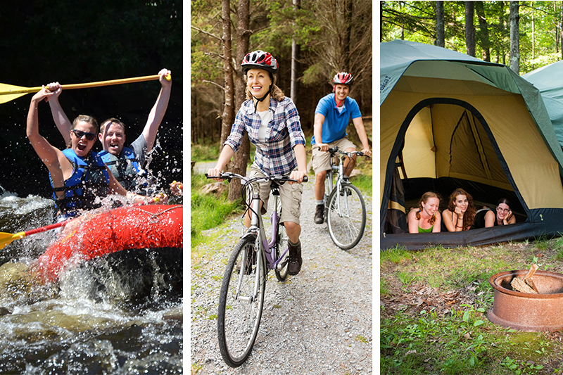 Raft, Bike and Camp Weekend at Whitewater Challengers